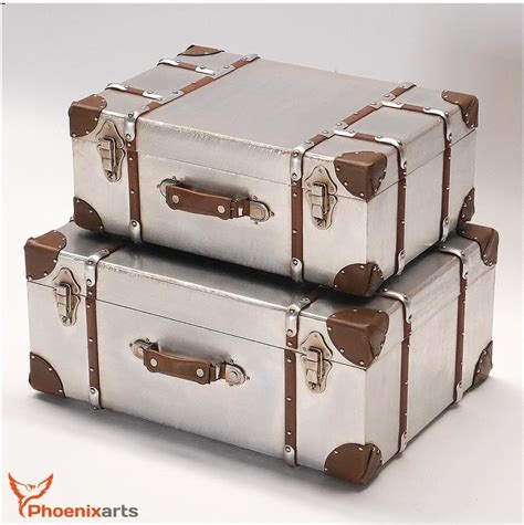 metal suitcase storage boxes|small decorative suitcase boxes.